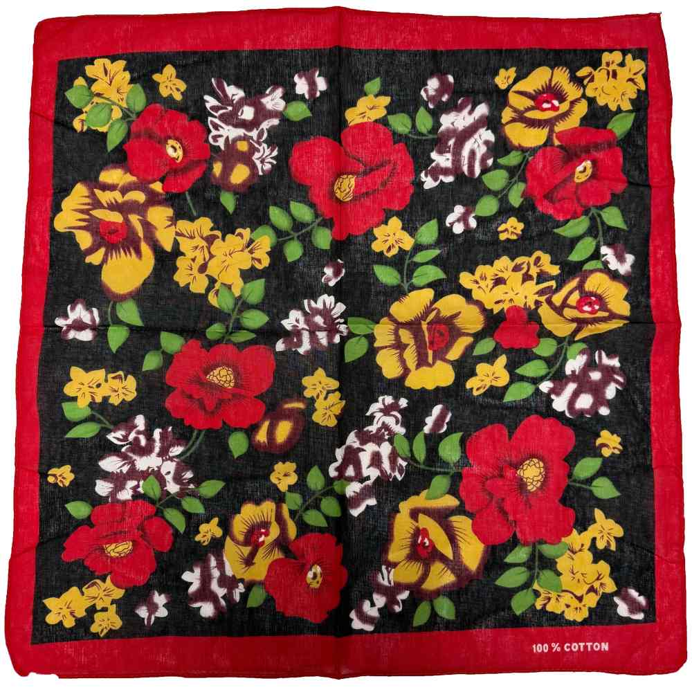 Zac's Alter Ego - Large Floral Print Bandana - Multicolours